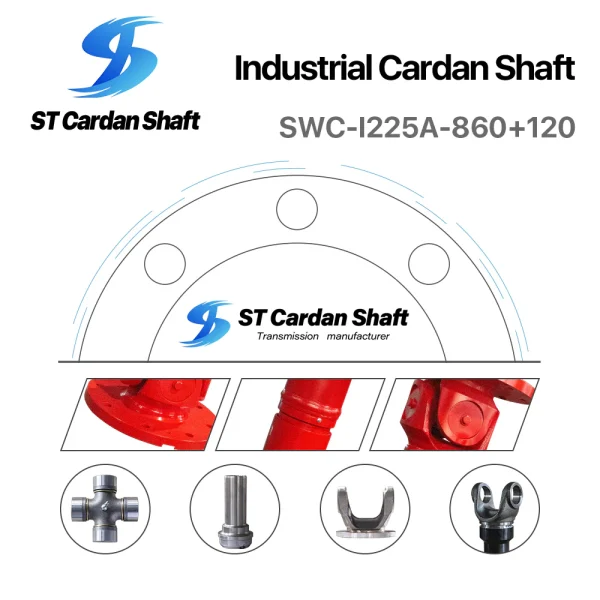 Sitong Cardan Shaft SWC-I225A-860+120 u-joint 62mm ST010 - Image 2