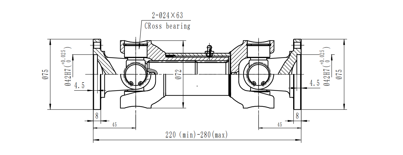 cardan shaft drawing